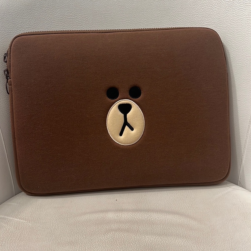 Plush laptop case